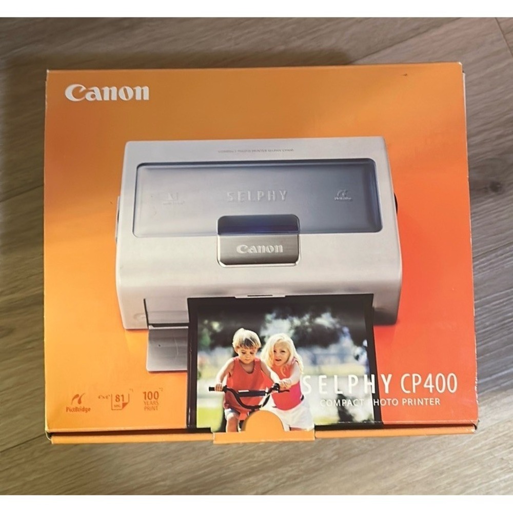 Canon Selphy CP400 Compact 4X6 Postcard Photo Printer NIB CP400 USB 2.0 Portable